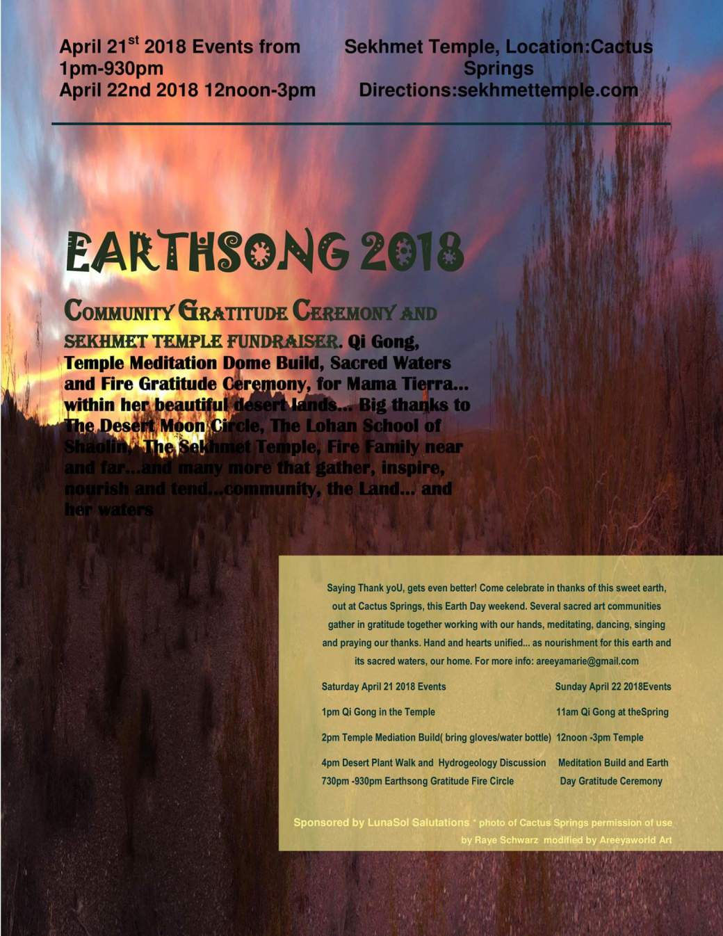 earthsong current flyer